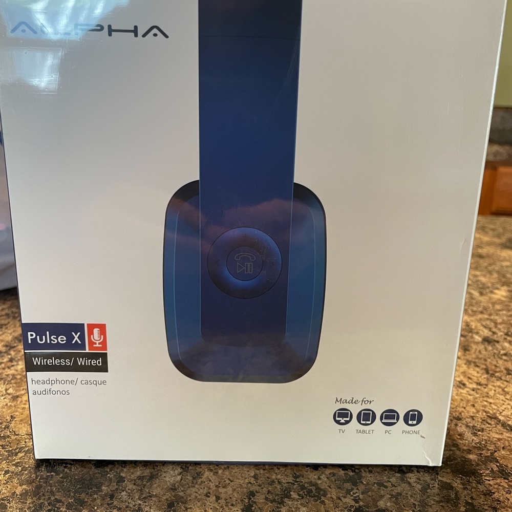 Brand new Alpha Bluetooth headphones.
